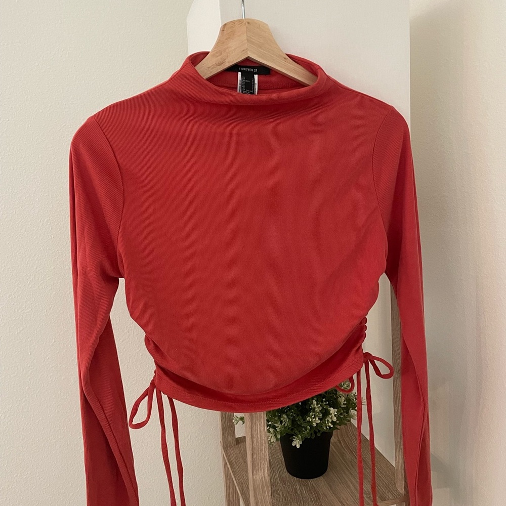 Forever 21 long sleeve crop top